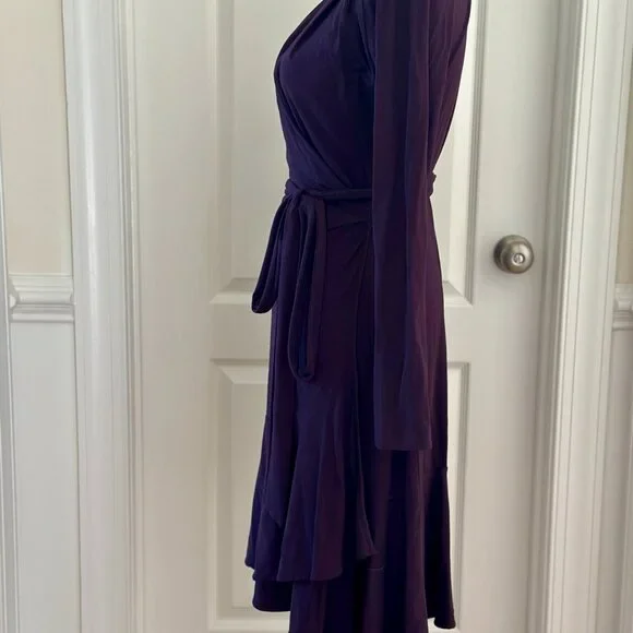 Moda International Long-Sleeve Wrap Dress - Picture 5 of 8